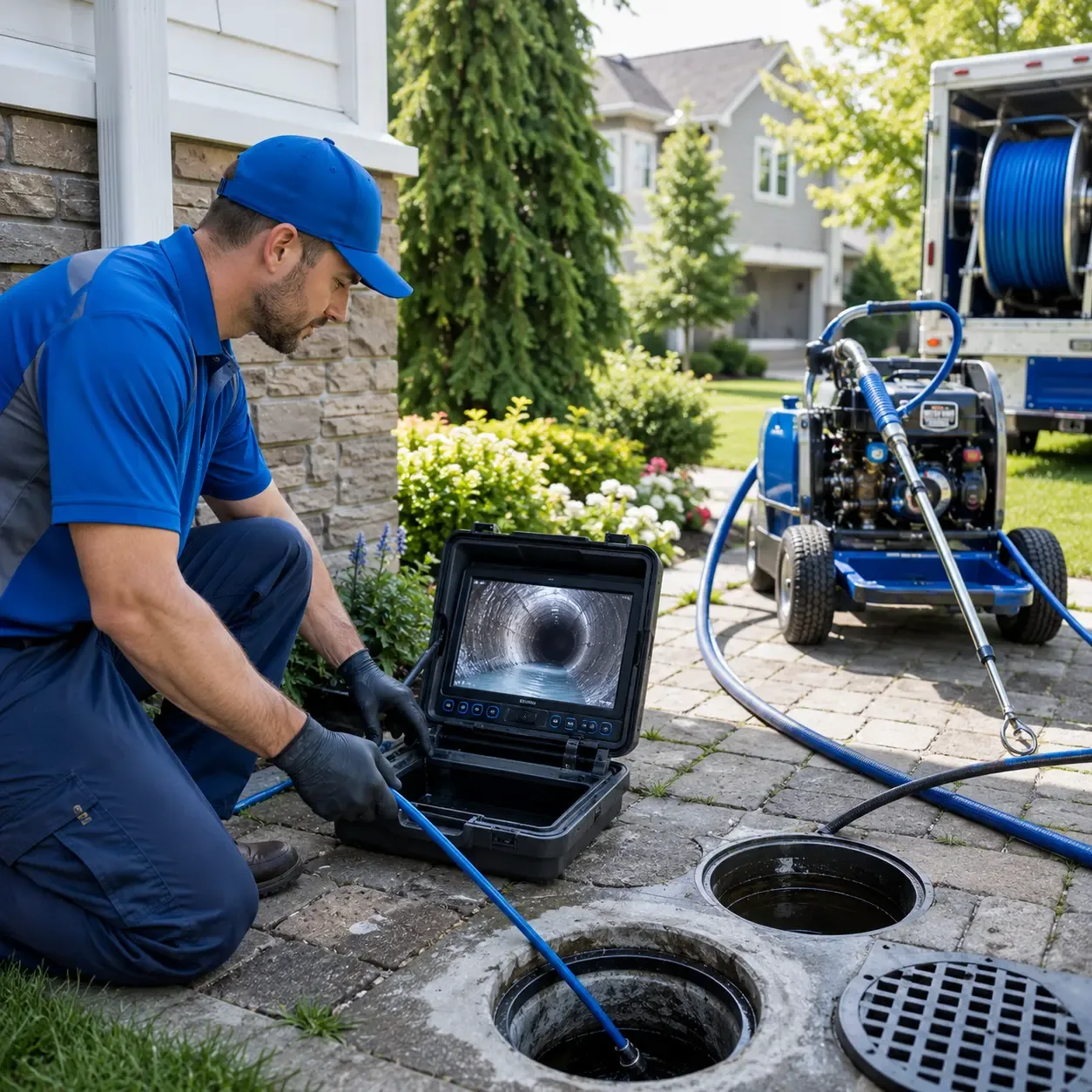 Outdoor drain cleaning professionals serving Burr Oak, KS